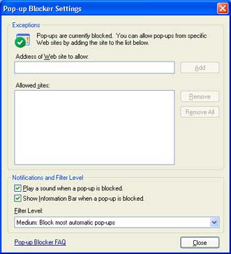 Browser Settings